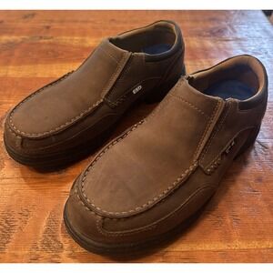 Timberland PRO Branston ESD Alloy Safety Toe Slip On Work Shoes Brown Mens 7.5W